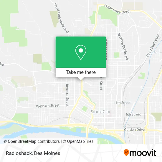 Radioshack map