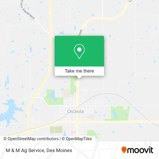 M & M Ag Service map