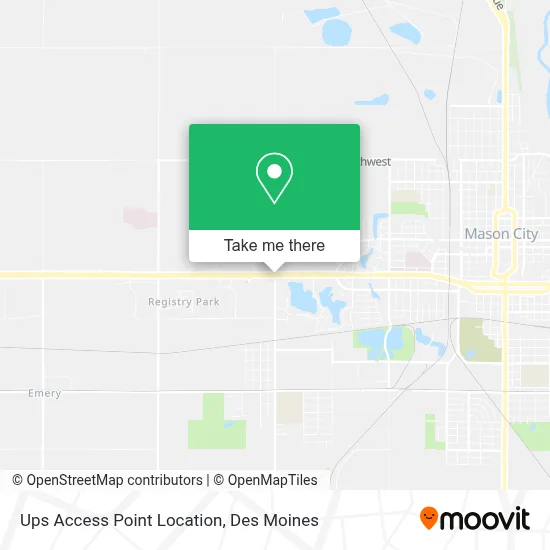 Ups Access Point Location map