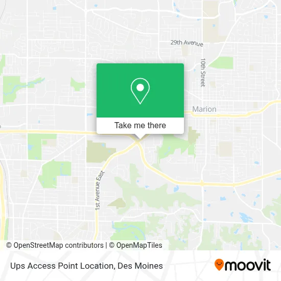 Ups Access Point Location map