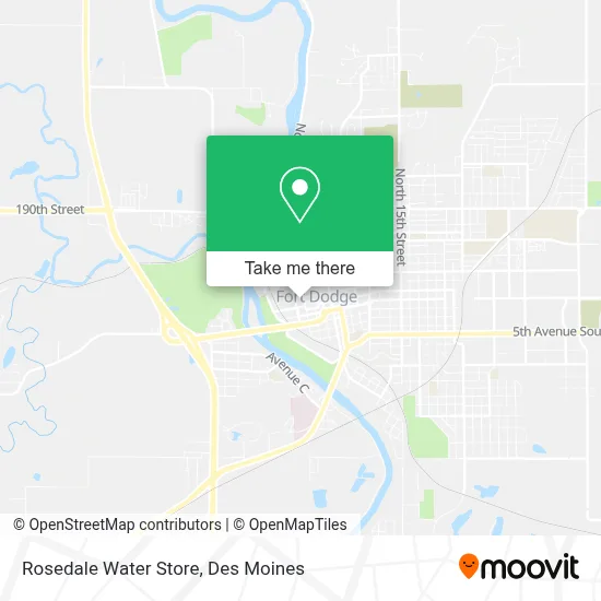 Rosedale Water Store map