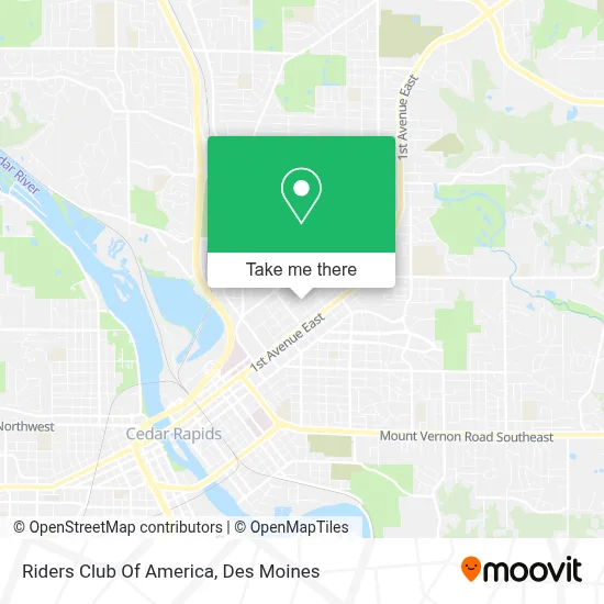 Riders Club Of America map