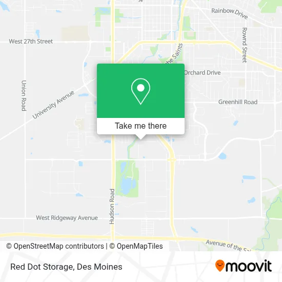Red Dot Storage map