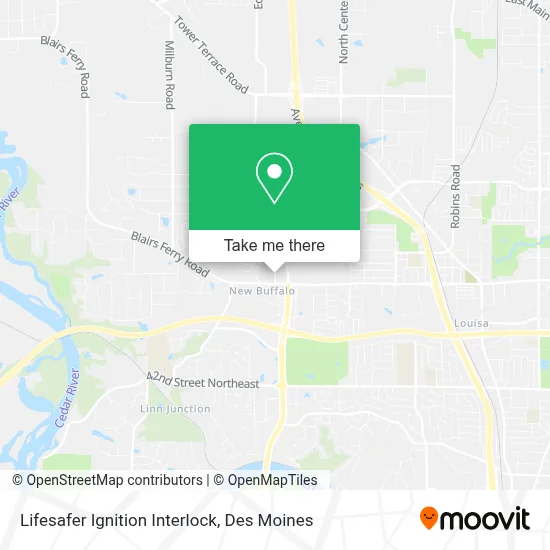 Lifesafer Ignition Interlock map