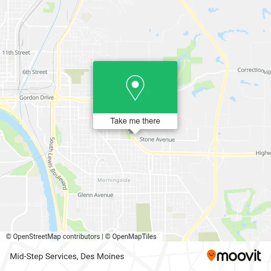 Mid-Step Services map