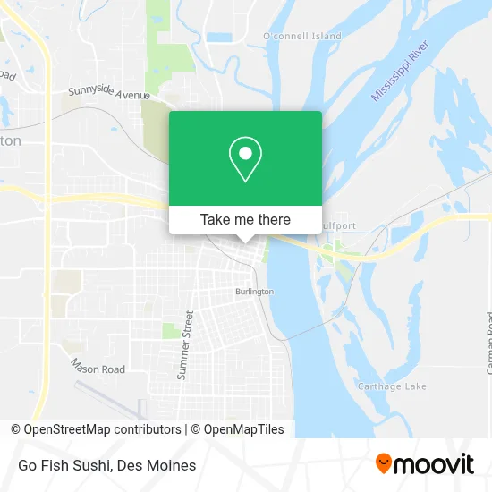 Go Fish Sushi map
