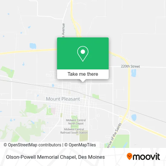 Olson-Powell Memorial Chapel map