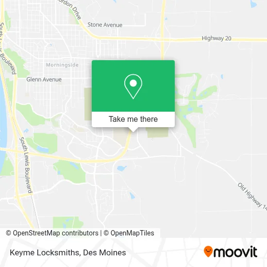 Keyme Locksmiths map