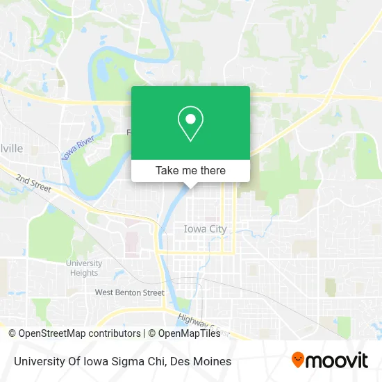 University Of Iowa Sigma Chi map