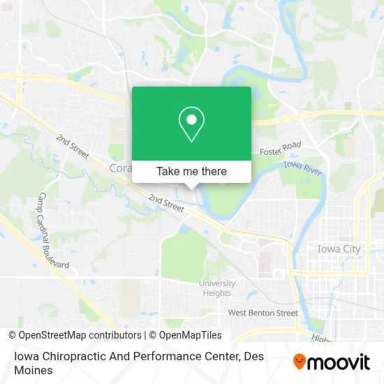 Iowa Chiropractic And Performance Center map