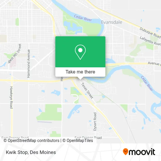 Kwik Stop map