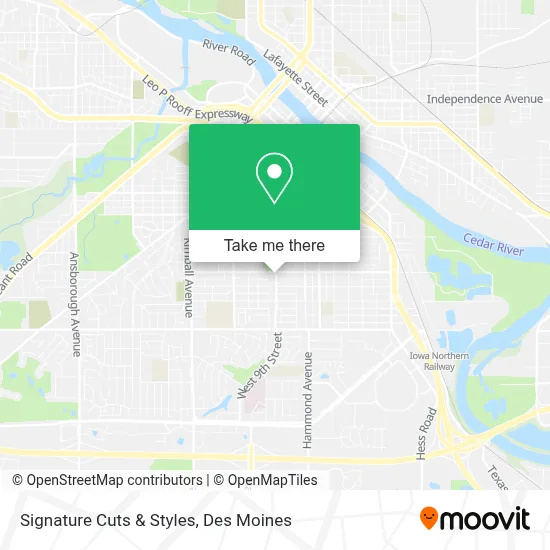 Signature Cuts & Styles map