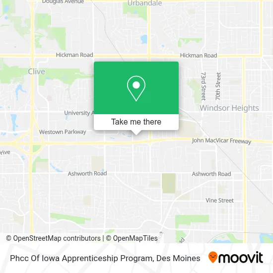 Phcc Of Iowa Apprenticeship Program map