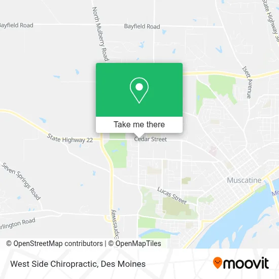 West Side Chiropractic map