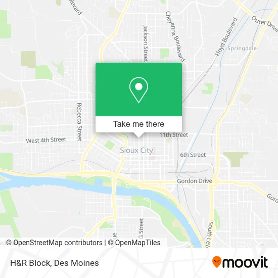 H&R Block map