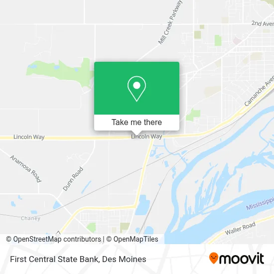 First Central State Bank map
