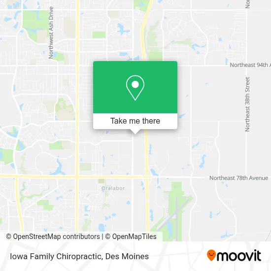 Iowa Family Chiropractic map