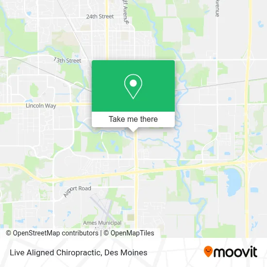 Live Aligned Chiropractic map