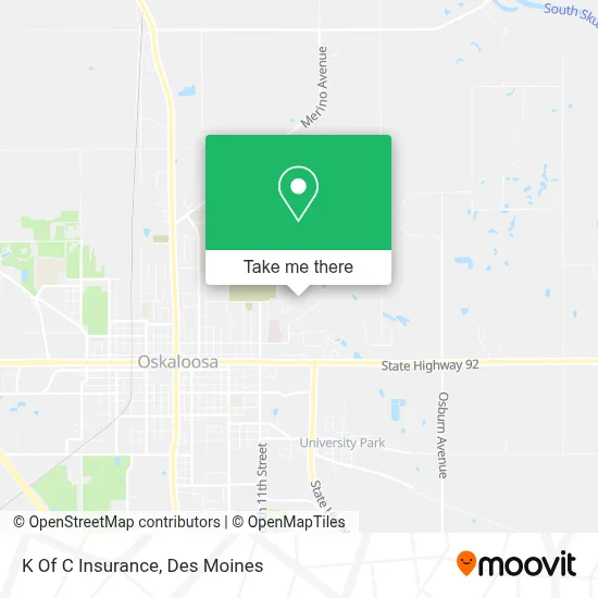K Of C Insurance map