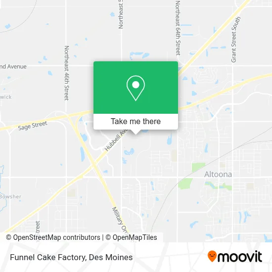 Funnel Cake Factory map