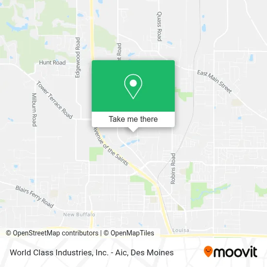 World Class Industries, Inc. - Aic map