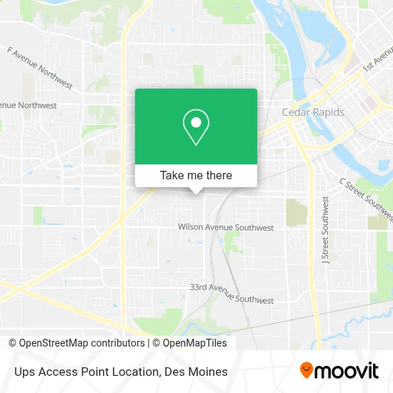 Ups Access Point Location map