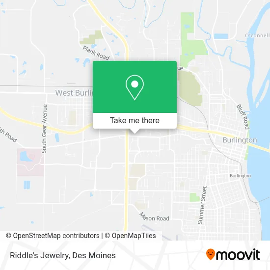 Riddle's Jewelry map