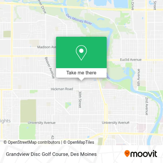Grandview Disc Golf Course map