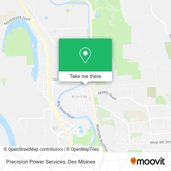 Precision Power Services map