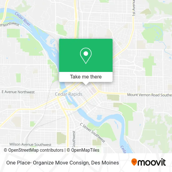 One Place- Organize Move Consign map