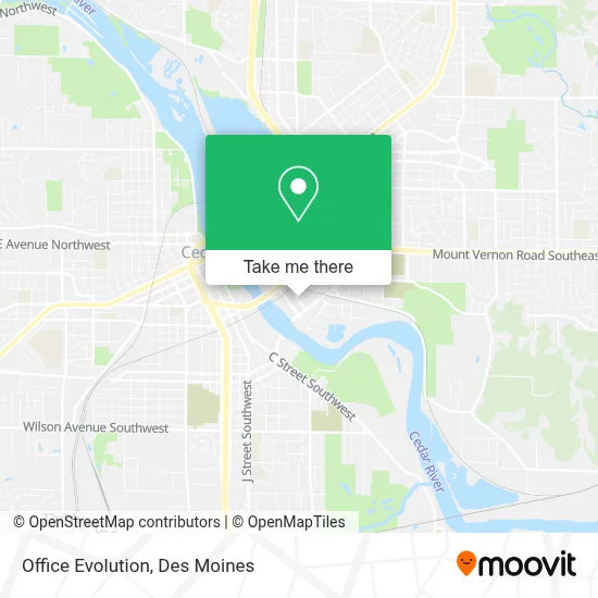 Office Evolution map