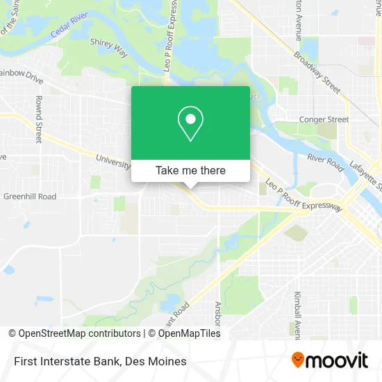 First Interstate Bank map