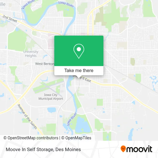 Moove In Self Storage map