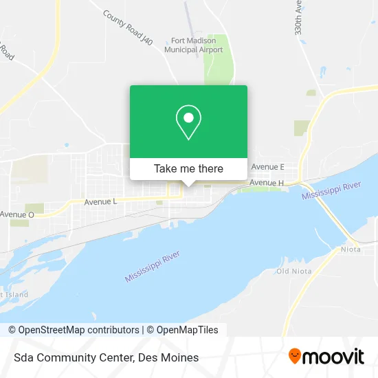 Sda  Community Center map