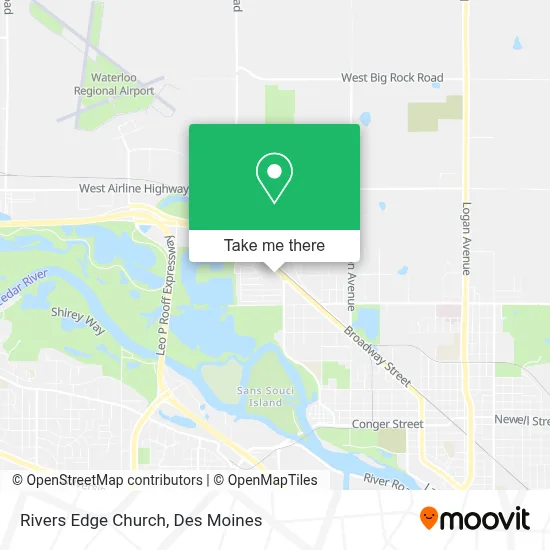 Rivers Edge Church map