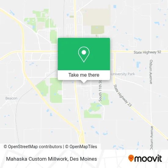 Mahaska Custom Millwork map