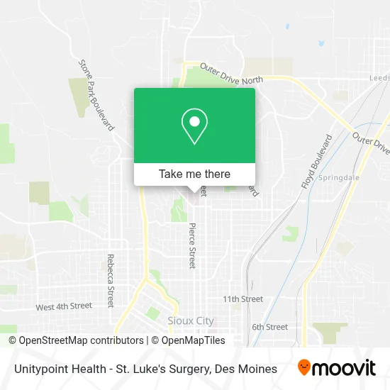 Unitypoint Health - St. Luke's Surgery map