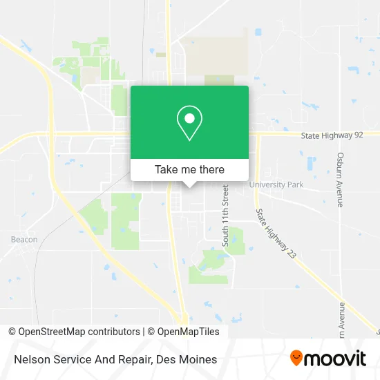 Nelson Service And Repair map