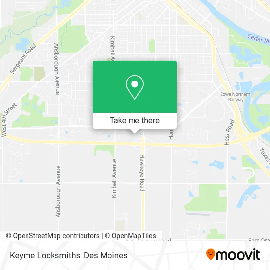 Keyme Locksmiths map