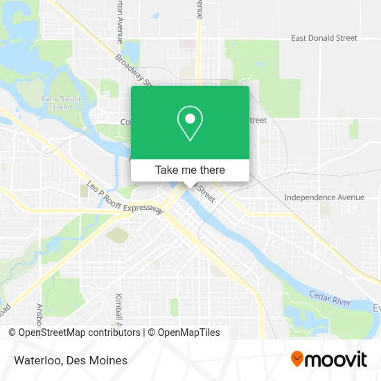 Waterloo map