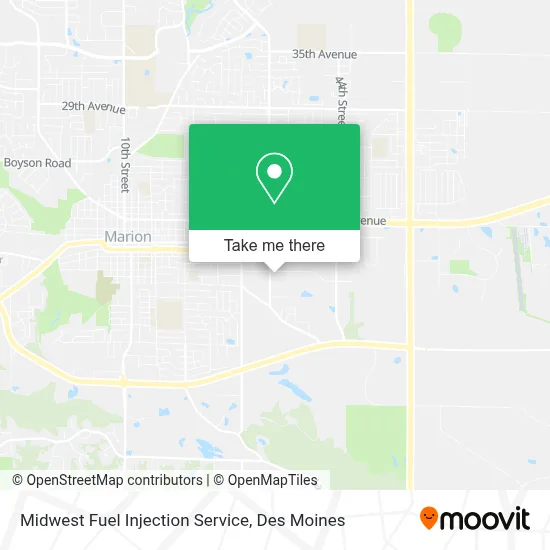 Midwest Fuel Injection Service map