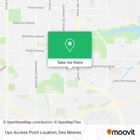 Ups Access Point Location map