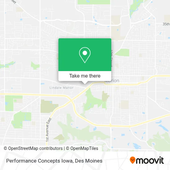Performance Concepts Iowa map