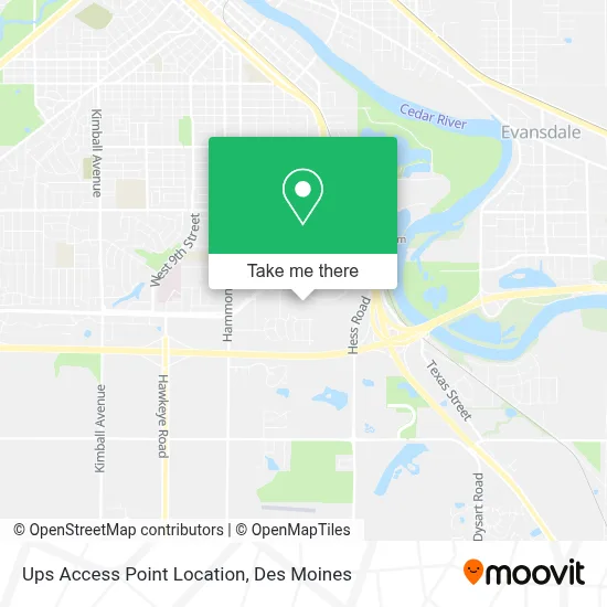 Ups Access Point Location map