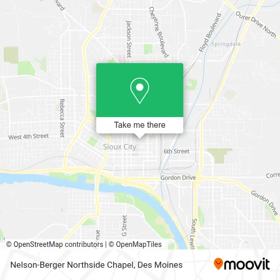 Nelson-Berger Northside Chapel map