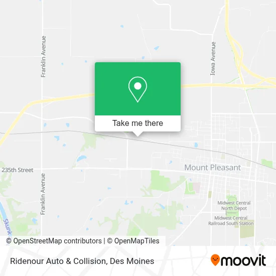 Ridenour Auto & Collision map
