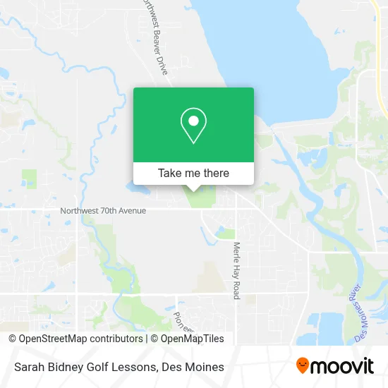 Sarah Bidney Golf Lessons map