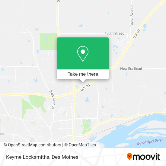 Keyme Locksmiths map