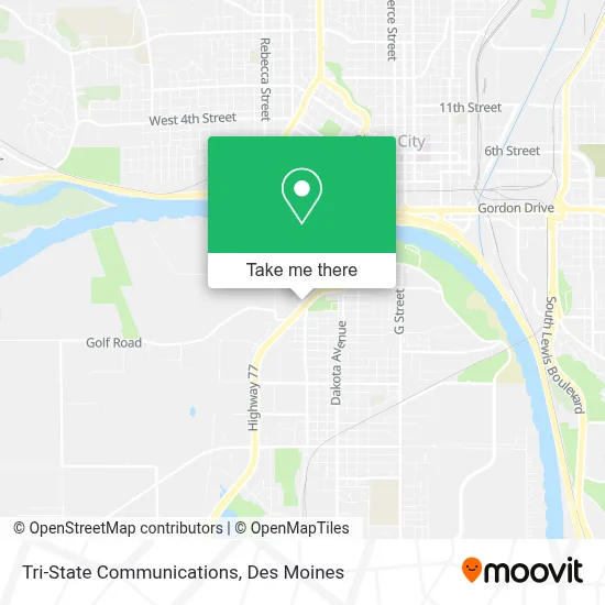 Tri-State Communications map