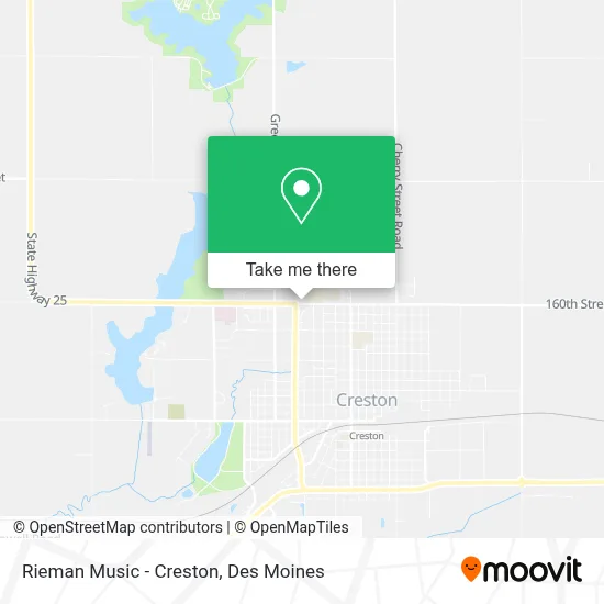 Rieman Music - Creston map
